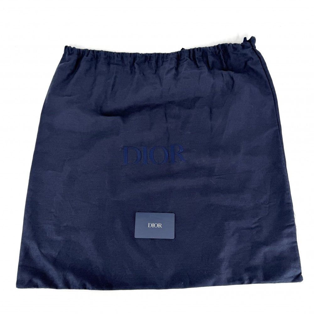 Christian Dior クリスチャンディオール リュック CDダイヤモンド ヒット ザ ロード バックパック コーティングキャンバス レザー グレー シルバー金具 メンズ【中古品】