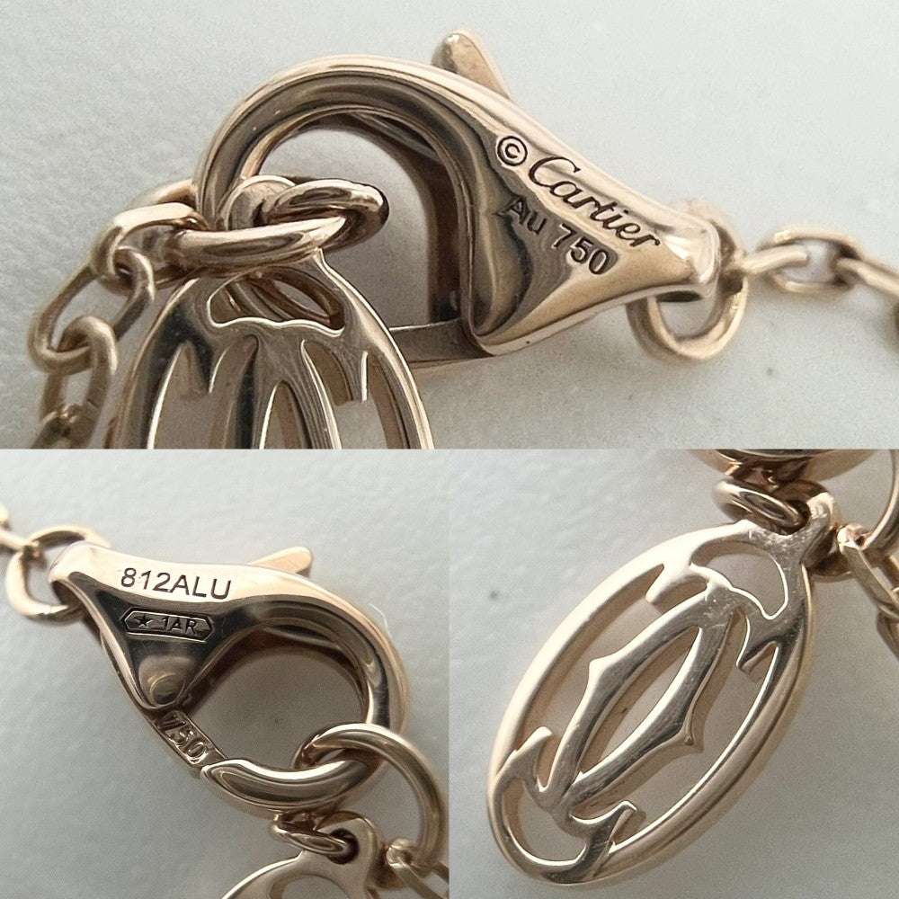 CARTIER カルティエ ネックレス ジュストアンクル ペンダント ジュエリー 釘 18金PG Au750 アクセサリー K18ピンクゴールド ダイヤモンド0.38ct B7224894 レディース 約5.4g【中古品】