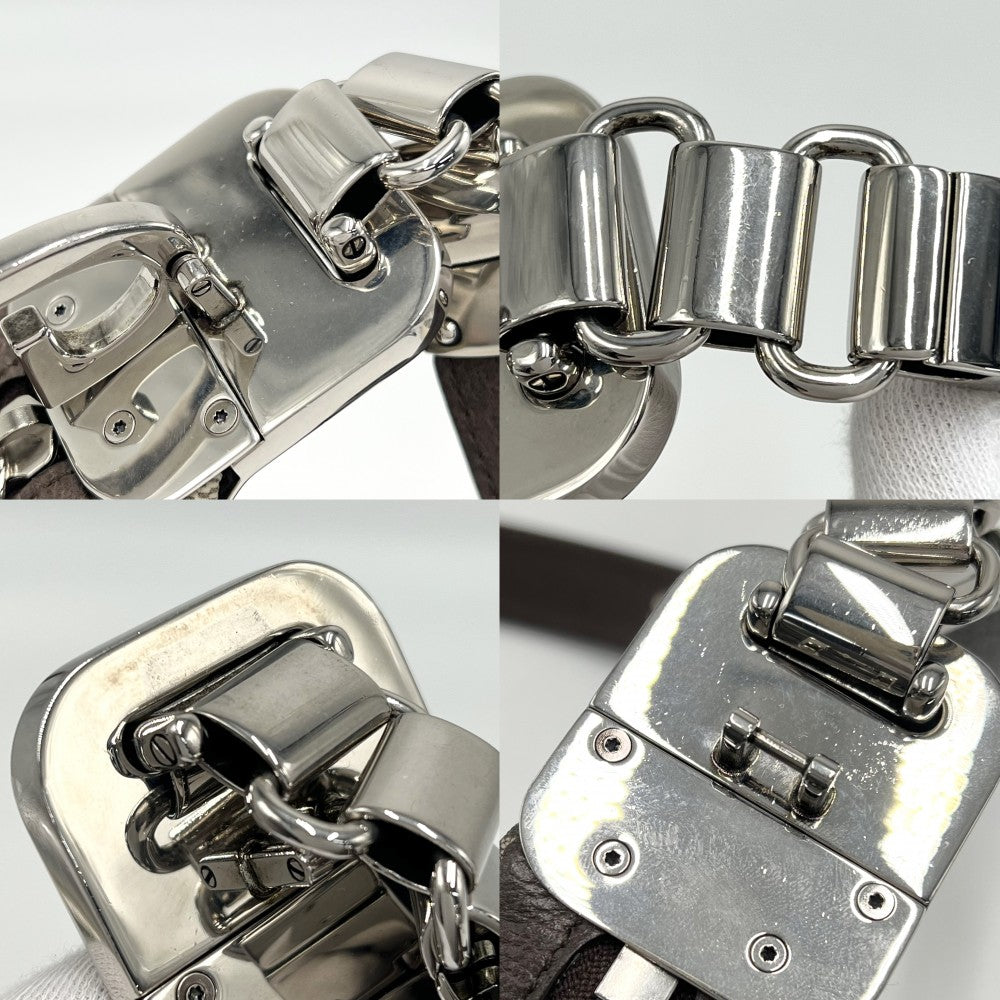 【開店SALE】 GUCCI グッチ ショルダーバッグ シェリーライン グッチ アタッシェ 699409 GGスプリームキャンバス レザー ベージュ ブラウン 茶 シルバー金具 レディース【中古品】