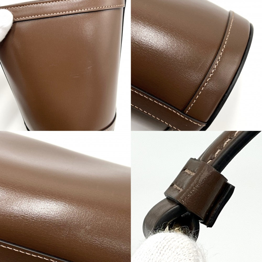 GUCCI グッチ 2WAY GGスプリーム バケットバッグ ハンドバッグ ショルダーバッグ 巾着 760201 レザー キャンバス ブラウン 茶 ベージュ ゴールド金具 レディース【中古品】