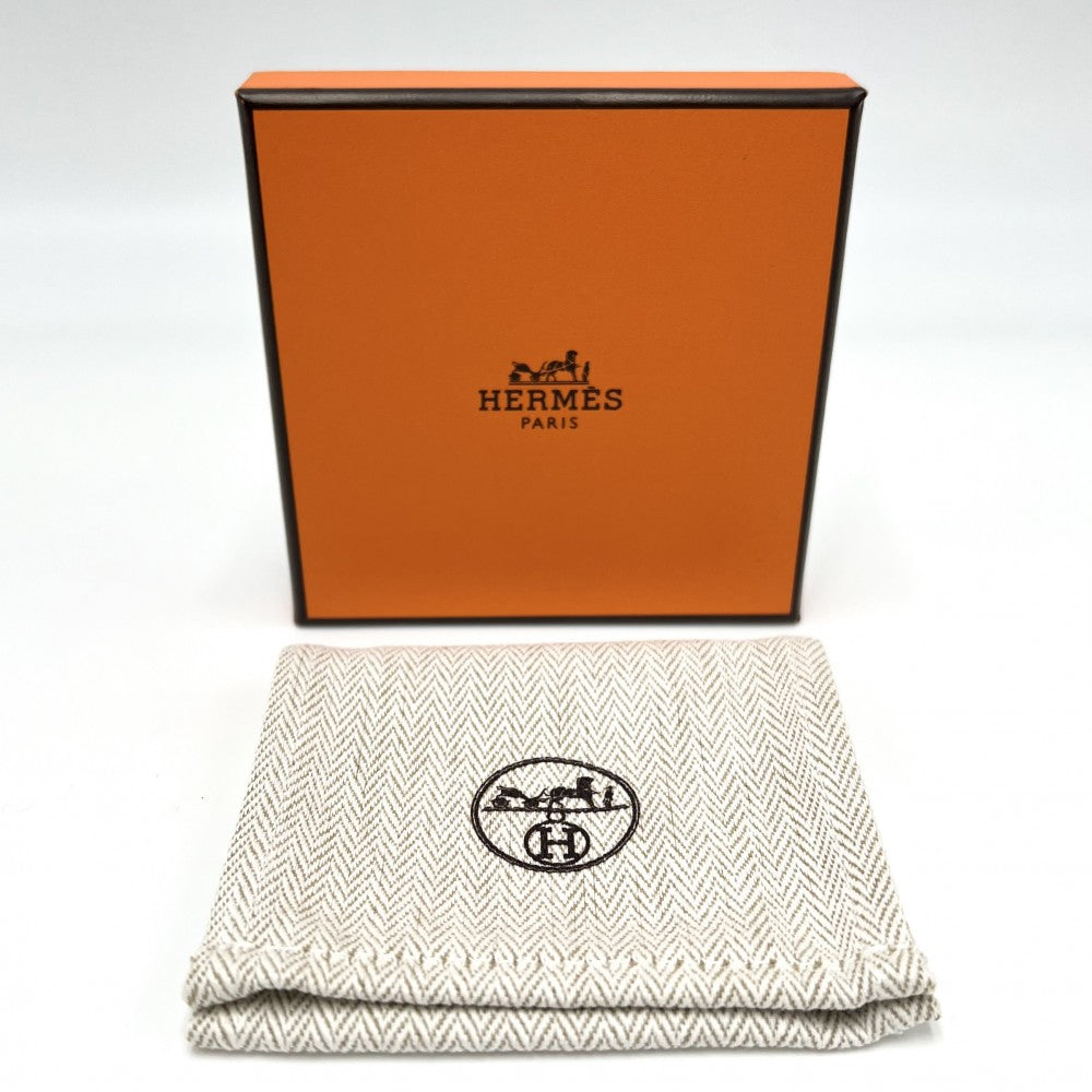 HERMES エルメス ブレスレット ジャンボH バングル アクセサリー グレー レザー グリ・エタン シルバー金具 レディース 約9.0g【中古品】