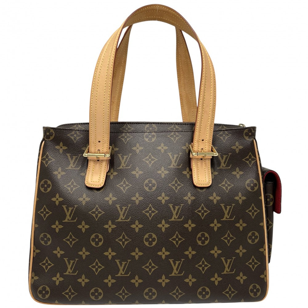 LOUIS VUITTON ルイヴィトン トートバッグ ミュルティプリシテ ハンドバッグ M51162 モノグラムキャンバス ブラウン 茶 ゴールド金具 レディース【中古品】