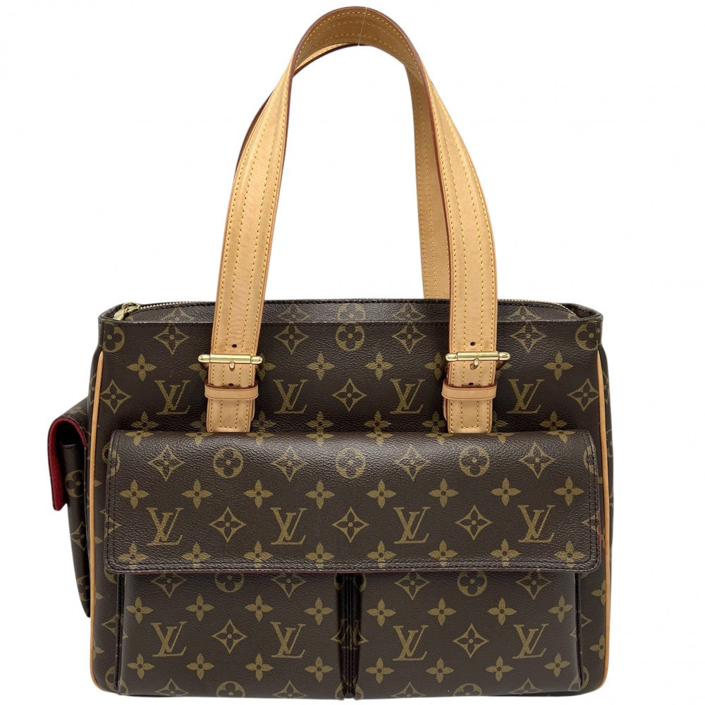LOUIS VUITTON ルイヴィトン トートバッグ ミュルティプリシテ ハンドバッグ M51162 モノグラムキャンバス ブラウン 茶 ゴールド金具 レディース【中古品】