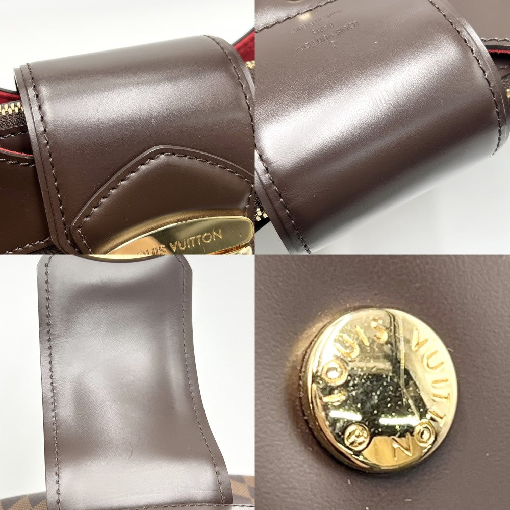 LOUIS VUITTON ルイヴィトン ハンドバッグ システィナPM トートバッグ N41542 ダミエキャンバス ブラウン 茶 ゴールド金具 レディース【中古品】