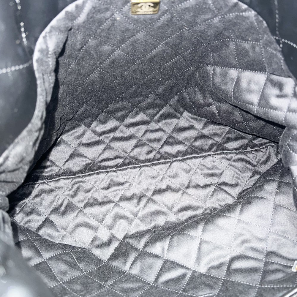 CHANEL シャネル ハンドバッグ シャネル22 チェーン レザー ブラック 黒 ゴールド金具 レディース【中古品】