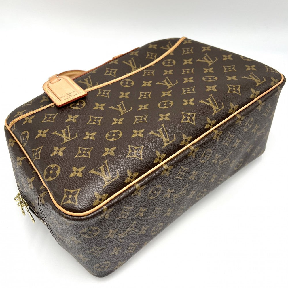 LOUIS VUITTON ルイヴィトン ハンドバッグ ドーヴィル ミニボストンバッグ ボーリングバッグ 鞄 かばん M47270 モノグラムキャンバス ブラウン 茶 ゴールド金具 レディース【中古品】