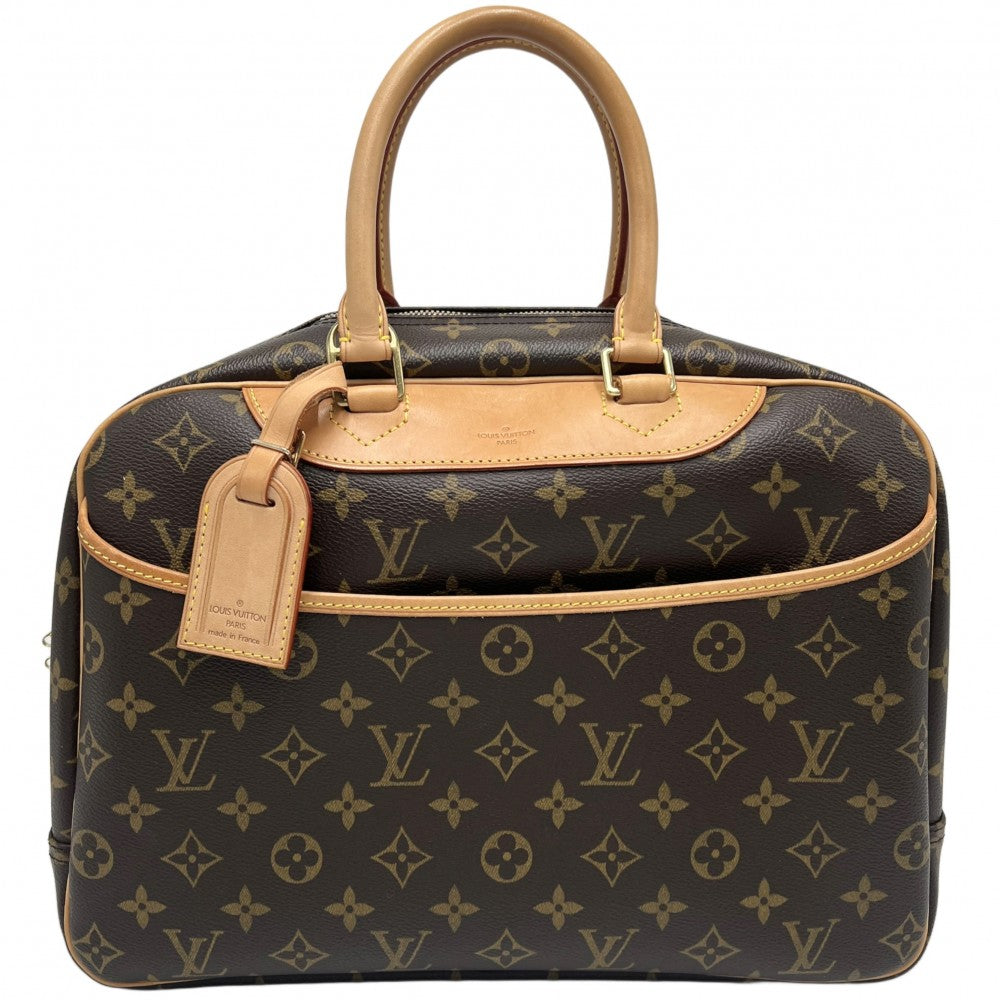 LOUIS VUITTON ルイヴィトン ハンドバッグ ドーヴィル ミニボストンバッグ ボーリングバッグ 鞄 かばん M47270 モノグラムキャンバス ブラウン 茶 ゴールド金具 レディース【中古品】