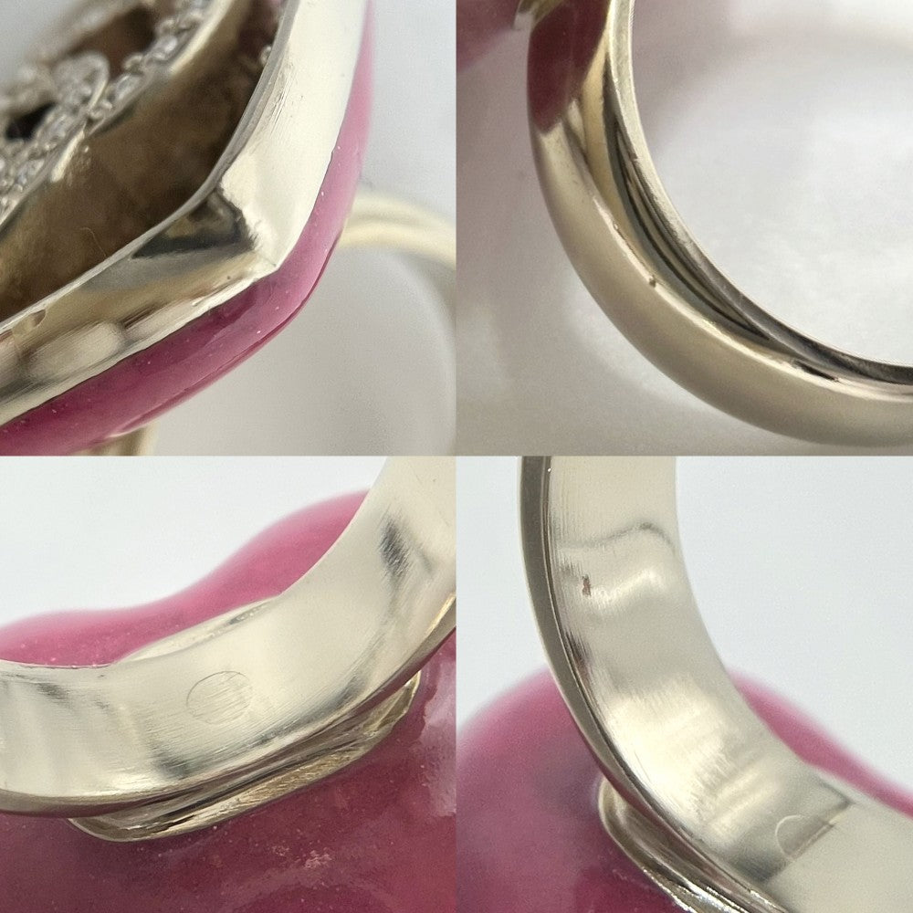 【開店SALE】 CHANEL シャネル 指輪 リング ハートグラデーション ココマーク アクセサリー GP カラーストーン 約12号 23P ゴールド ピンク レディース 約20.6g 2023年【中古品】