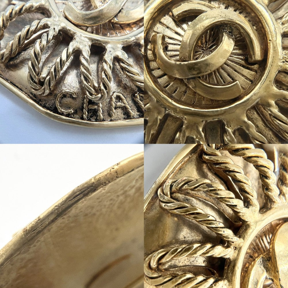 【開店SALE】 CHANEL シャネル ブローチ ラウンド ココマーク アクセサリー ヴィンテージ GP 94A ゴールド レディース 約40.4g 1994年【中古品】