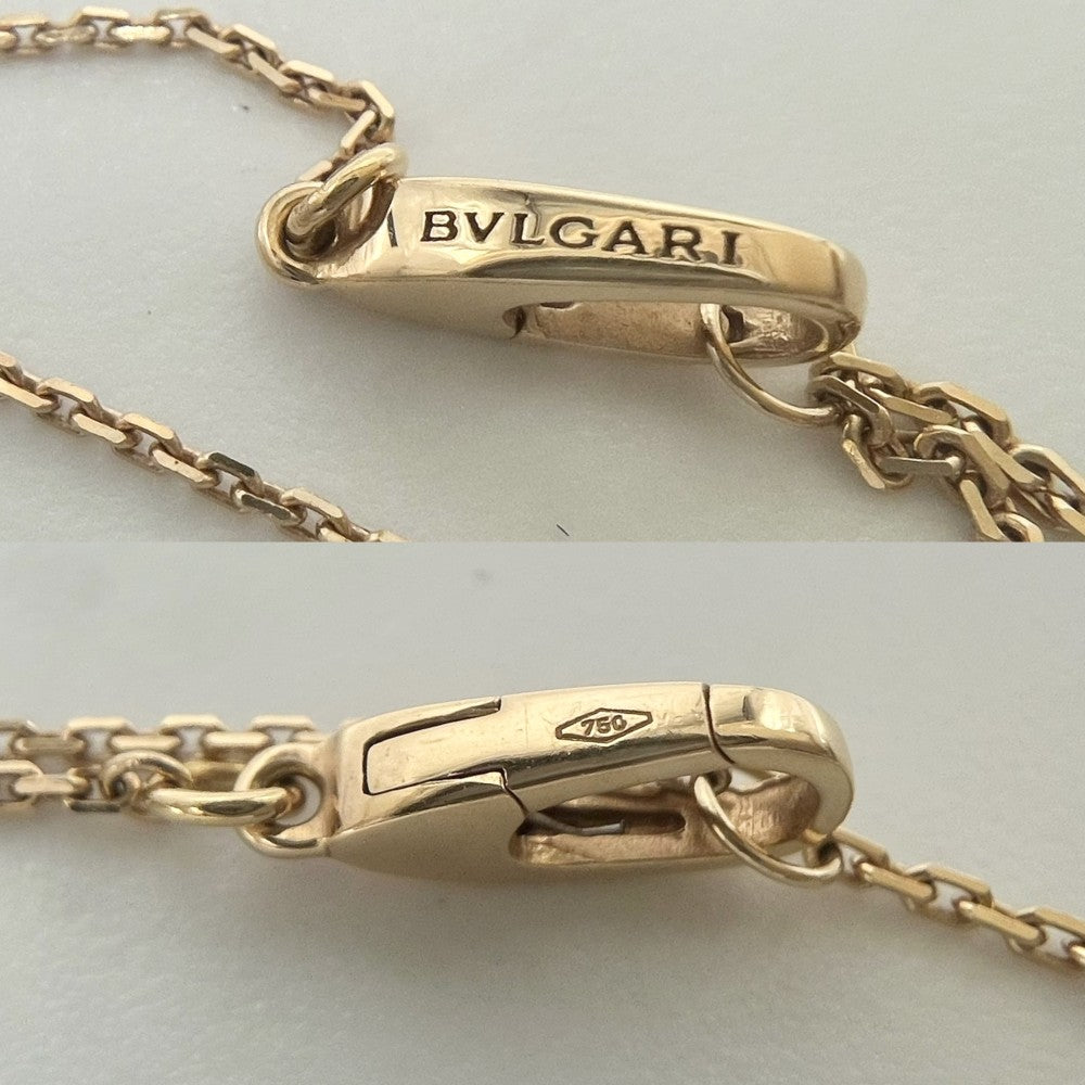 BVLGARI ブルガリ ネックレス ディーヴァ ドリーム ジュエリー アクセサリー Au750 PG 18金 K18ピンクゴールド ダイヤモンド0.03ct レッド 赤 レディース 約4.3g【中古品】