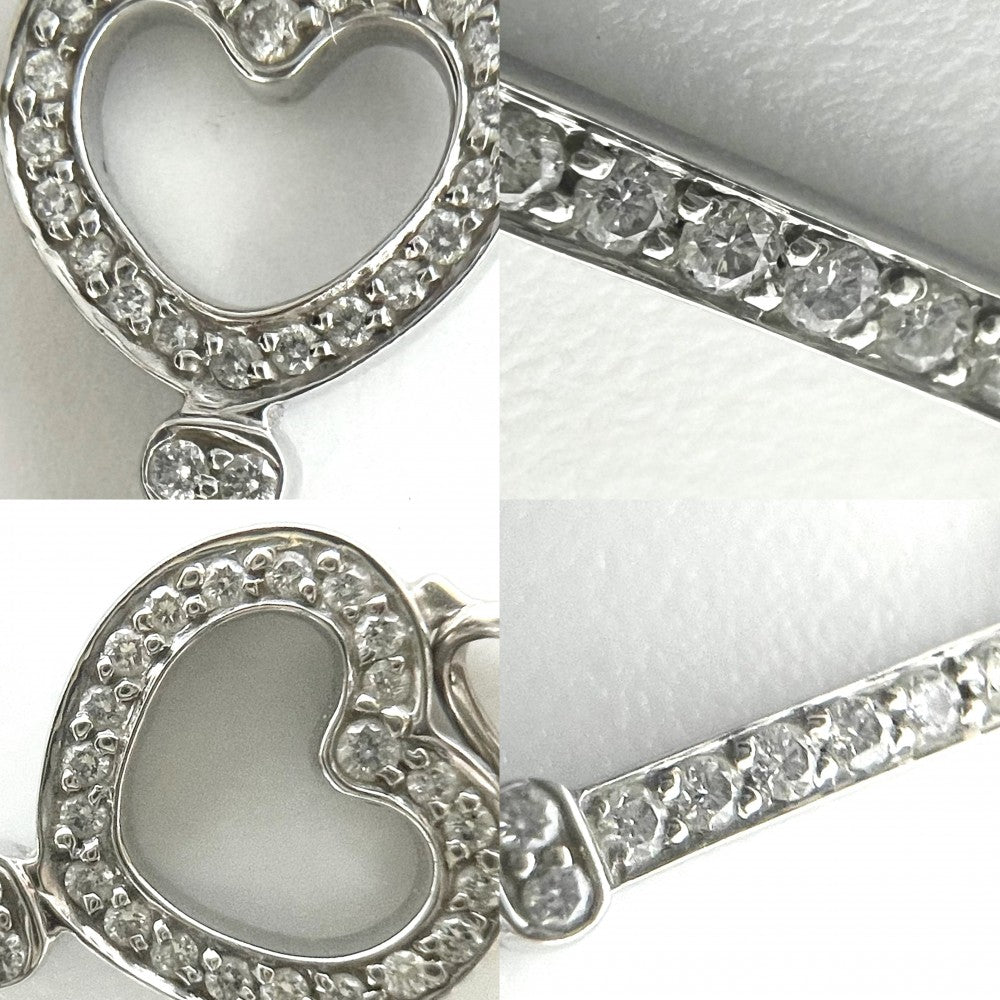 【開店SALE】 TIFFANY&Co. ティファニー ペンダントトップ ハート キーモチーフ ジュエリー アクセサリー Pt950プラチナ ダイヤモンド レディース 約1.4g【中古品】