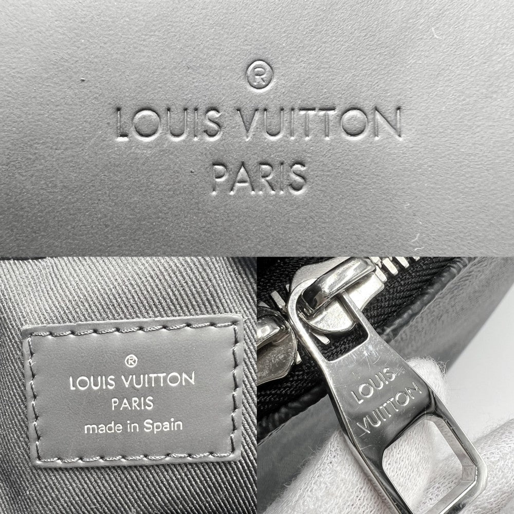 LOUIS VUITTON ルイヴィトン ショルダーバッグ デイトンMM N41409 ダミエグラフィットキャンバス ブラック 黒 グレー シルバー金具 メンズ【中古品】