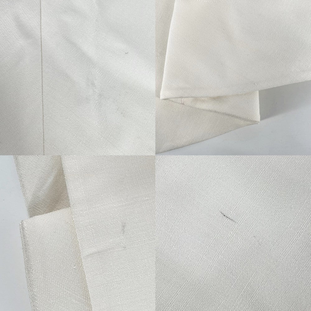 【開店SALE】 CELINE セリーヌ スカート ラップスカート フレアスカート アパレル 服 ボトムス 40 ホワイト 白 シルバー金具 レーヨン シルク レディース【中古品】