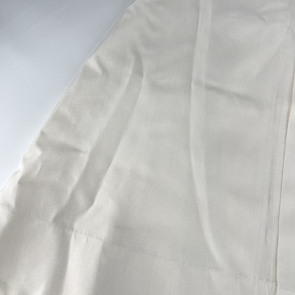 【開店SALE】 CELINE セリーヌ スカート ラップスカート フレアスカート アパレル 服 ボトムス 40 ホワイト 白 シルバー金具 レーヨン シルク レディース【中古品】
