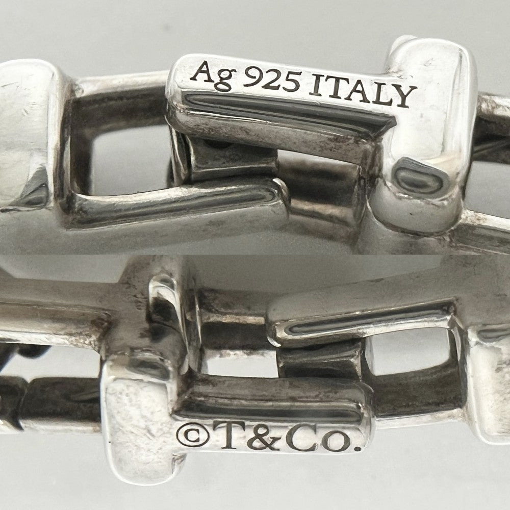 TIFFANY&Co. ティファニー ブレスレット Tナロー チェーン ジュエリー アクセサリー SV925 シルバー925 ユニセックス 約12.7g【中古品】