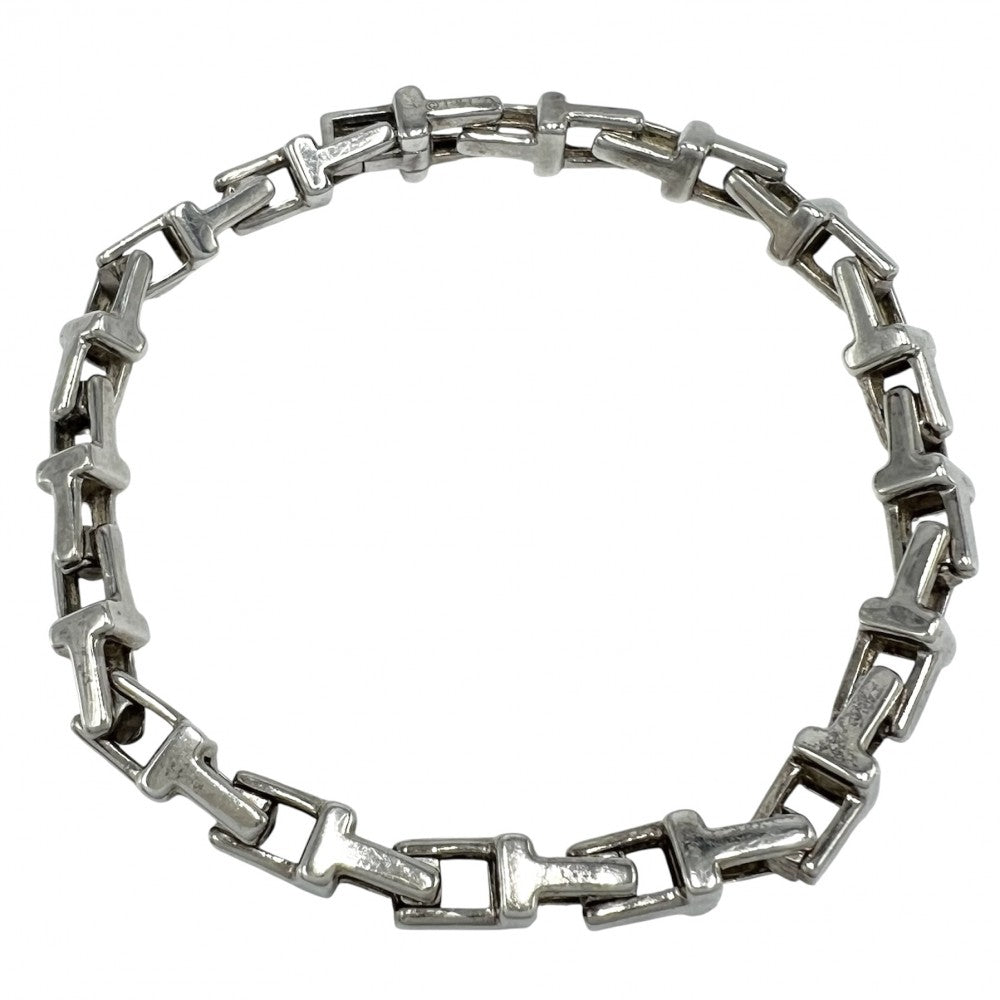 TIFFANY&Co. ティファニー ブレスレット Tナロー チェーン ジュエリー アクセサリー SV925 シルバー925 ユニセックス 約12.7g【中古品】