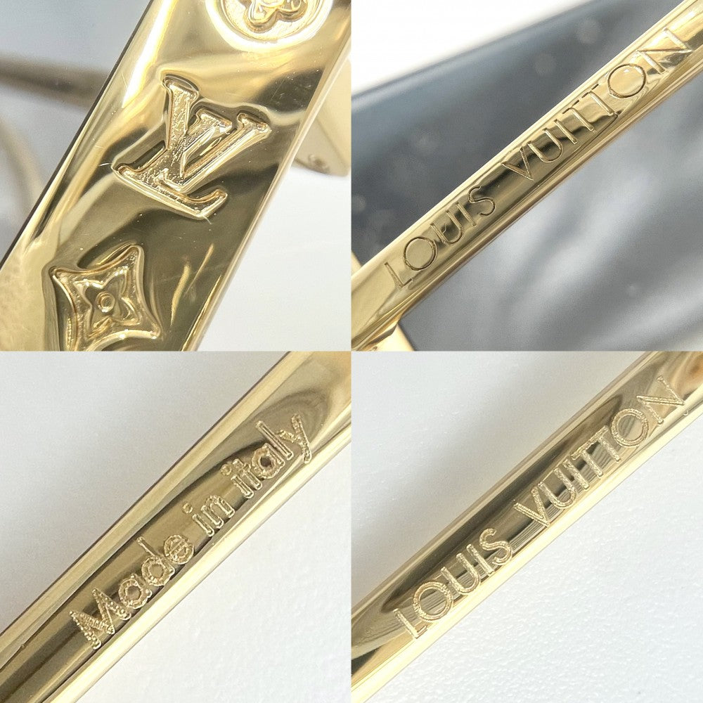 【開店SALE】 LOUIS VUITTON ルイヴィトン サングラス モノグラムフラワー サングラス･LV ムーン･メタル スクエア アイウェア 眼鏡 グラデーション Z1994U メタル ライトトータスシェル ゴールド金具 レディース【中古品】
