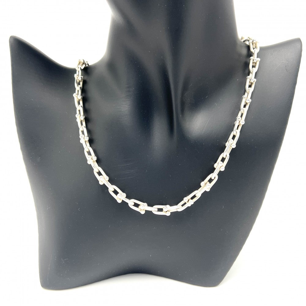 TIFFANY&Co. ティファニー ネックレス ハードウェア スモールリンク ロングネックレス ジュエリー アクセサリー メンズ レディース シルバー925 ユニセックス 約44.3g【中古品】