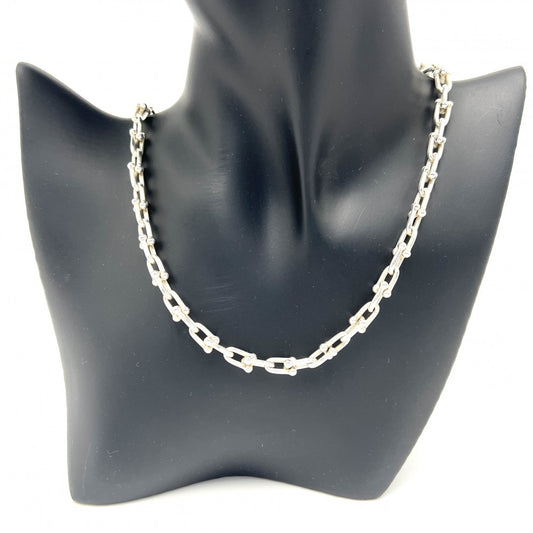 TIFFANY&Co. ティファニー ネックレス ハードウェア スモールリンク ロングネックレス ジュエリー アクセサリー メンズ レディース シルバー925 ユニセックス 約44.3g【中古品】