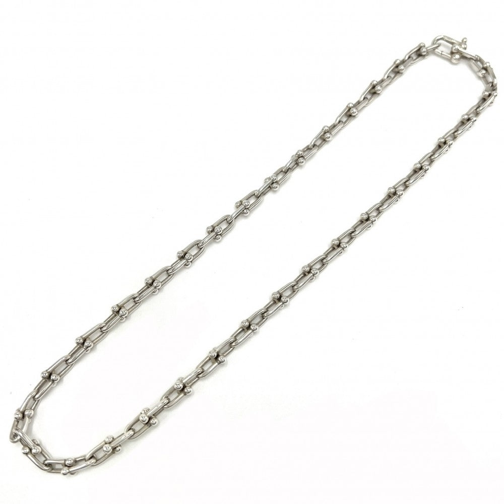 TIFFANY&Co. ティファニー ネックレス ハードウェア スモールリンク ロングネックレス ジュエリー アクセサリー メンズ レディース シルバー925 ユニセックス 約44.3g【中古品】