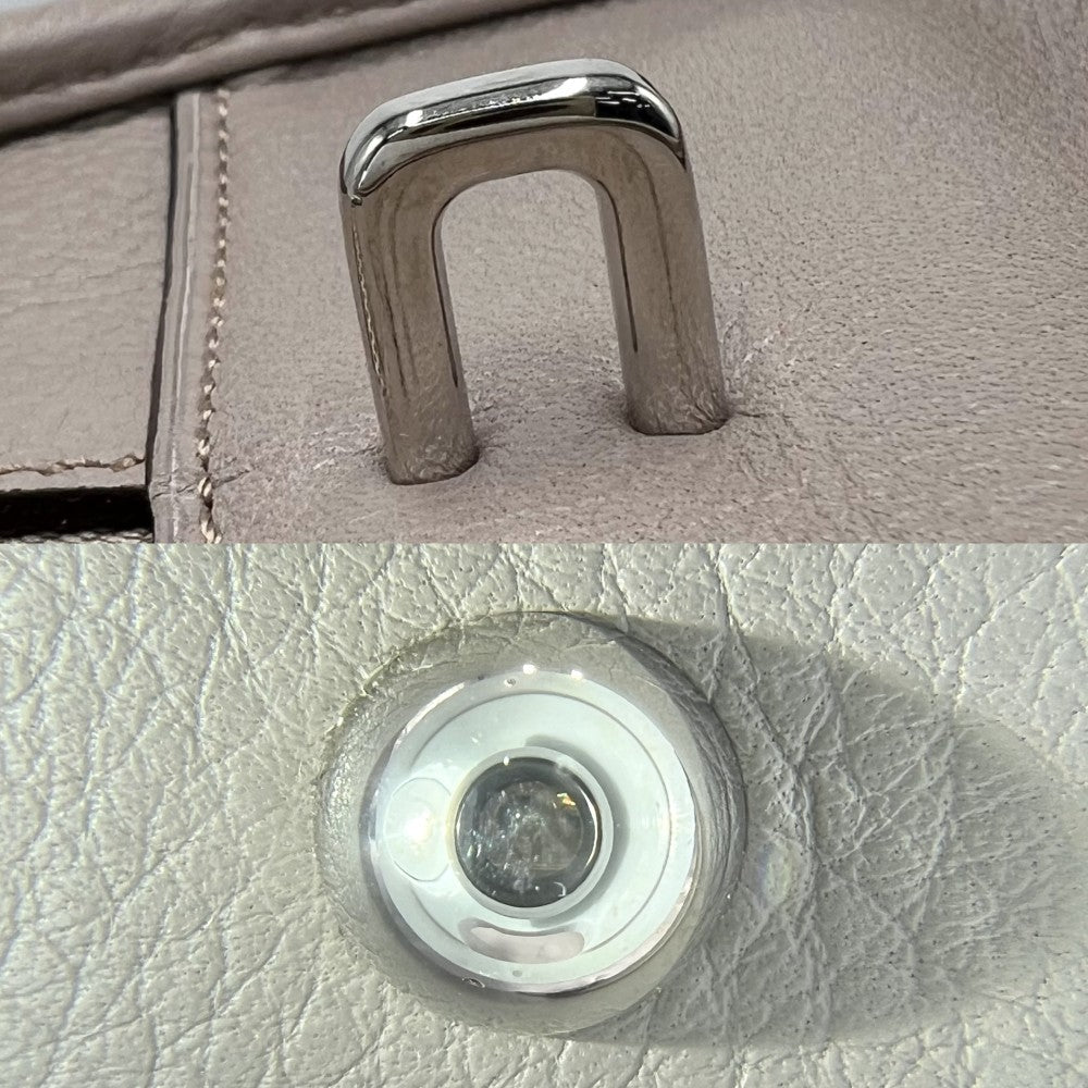 LOEWE ロエベ ハンドバッグ アナグラム アマソナ28 ミニボストンバッグ 352.69LA03 レザー ベージュ マルチカラー シルバー金具 レディース【中古品】