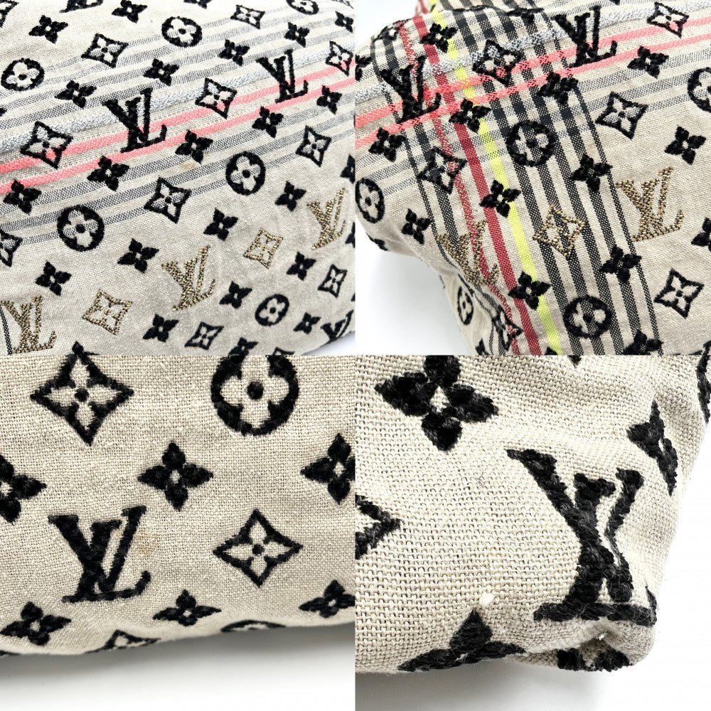 LOUIS VUITTON ルイヴィトン ショルダーバッグ モノグラムシュシュ ボヘミアン ハンドバッグ セミショルダー M40359 ベージュ ブラック 黒 ゴールド金具 レディース【中古品】