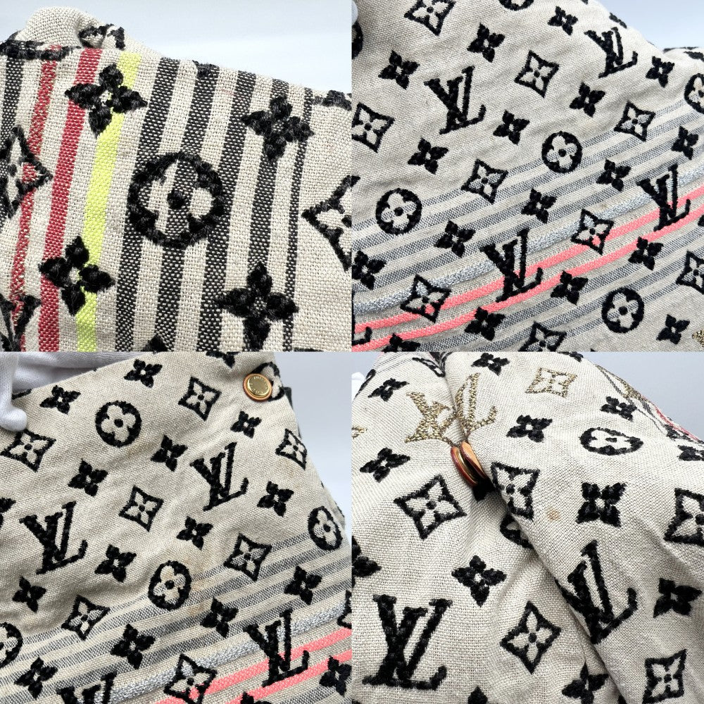 LOUIS VUITTON ルイヴィトン ショルダーバッグ モノグラムシュシュ ボヘミアン ハンドバッグ セミショルダー M40359 ベージュ ブラック 黒 ゴールド金具 レディース【中古品】