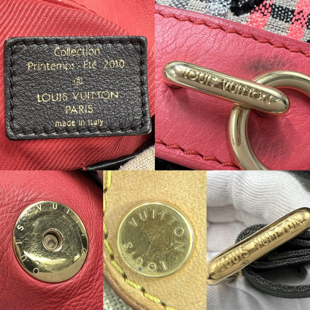 LOUIS VUITTON ルイヴィトン ショルダーバッグ モノグラムシュシュ ボヘミアン ハンドバッグ セミショルダー M40359 ベージュ ブラック 黒 ゴールド金具 レディース【中古品】