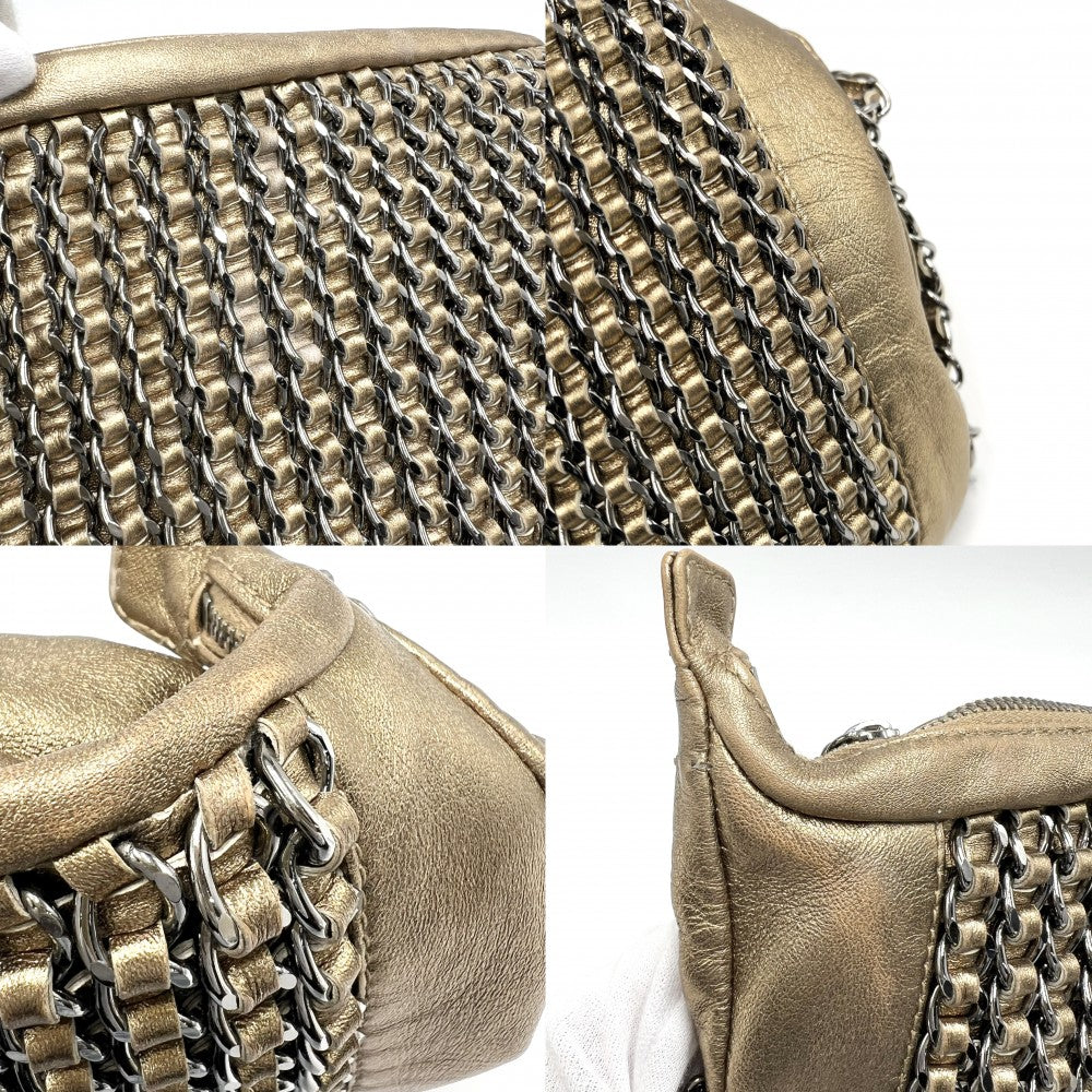 CHANEL シャネル ショルダーバッグ ワンショルダーバッグ ココマーク チェーンショルダー ゴールド シルバー金具 レディース【中古品】