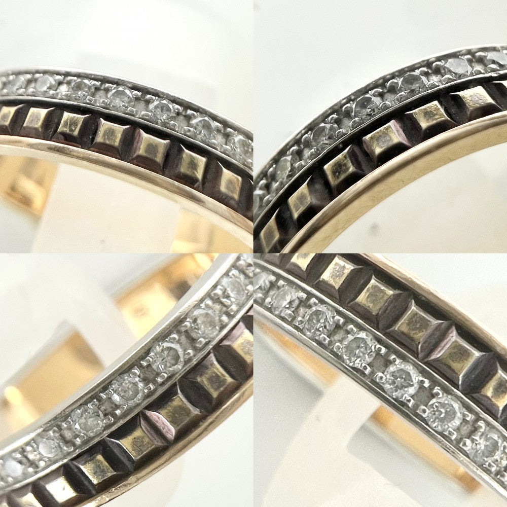 Boucheron ブシュロン 指輪 キャトルクラシック ジュエリー アクセサリー 47サイズ Au750 18金PG K18ピンクゴールド ダイヤモンド 約7号 レディース 約3.2g【中古品】