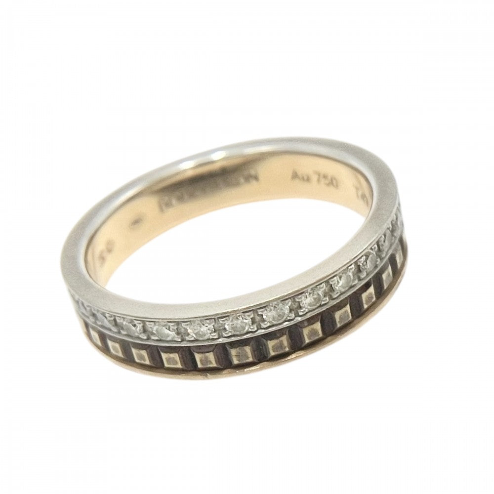 Boucheron ブシュロン 指輪 キャトルクラシック ジュエリー アクセサリー 47サイズ Au750 18金PG K18ピンクゴールド ダイヤモンド 約7号 レディース 約3.2g【中古品】