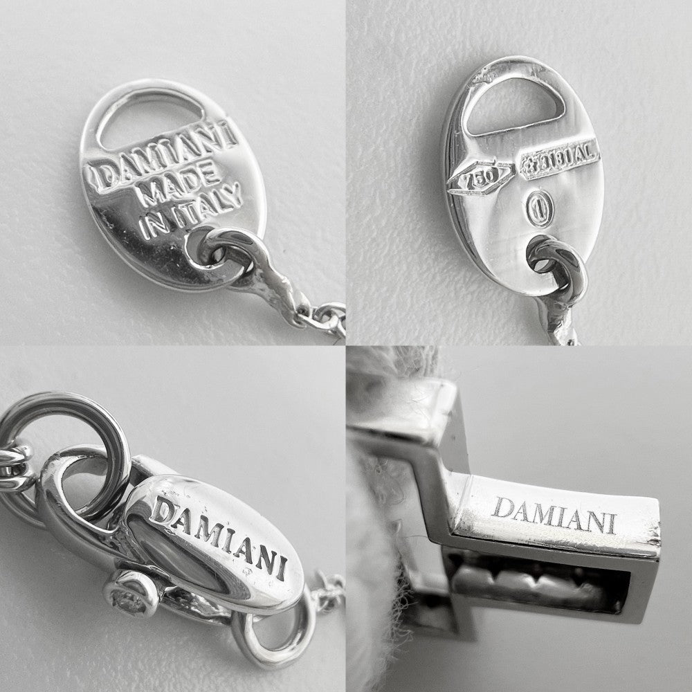 Damiani ダミアーニ ネックレス ベルエポックXXS ジュエリー アクセサリー メンズ レディース ペンダント クロス 18金 Au750 K18ホワイトゴールド ダイヤモンド ユニセックス 約4.7g【中古品】
