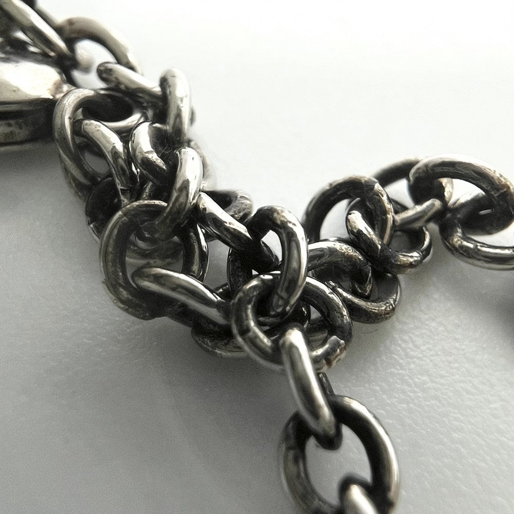 LOUIS VUITTON ルイヴィトン ネックレス LVスネーク ペンダント アクセサリー ヴィンテージ調 メタル MP2567 シルバー ユニセックス 約15.8g【中古品】