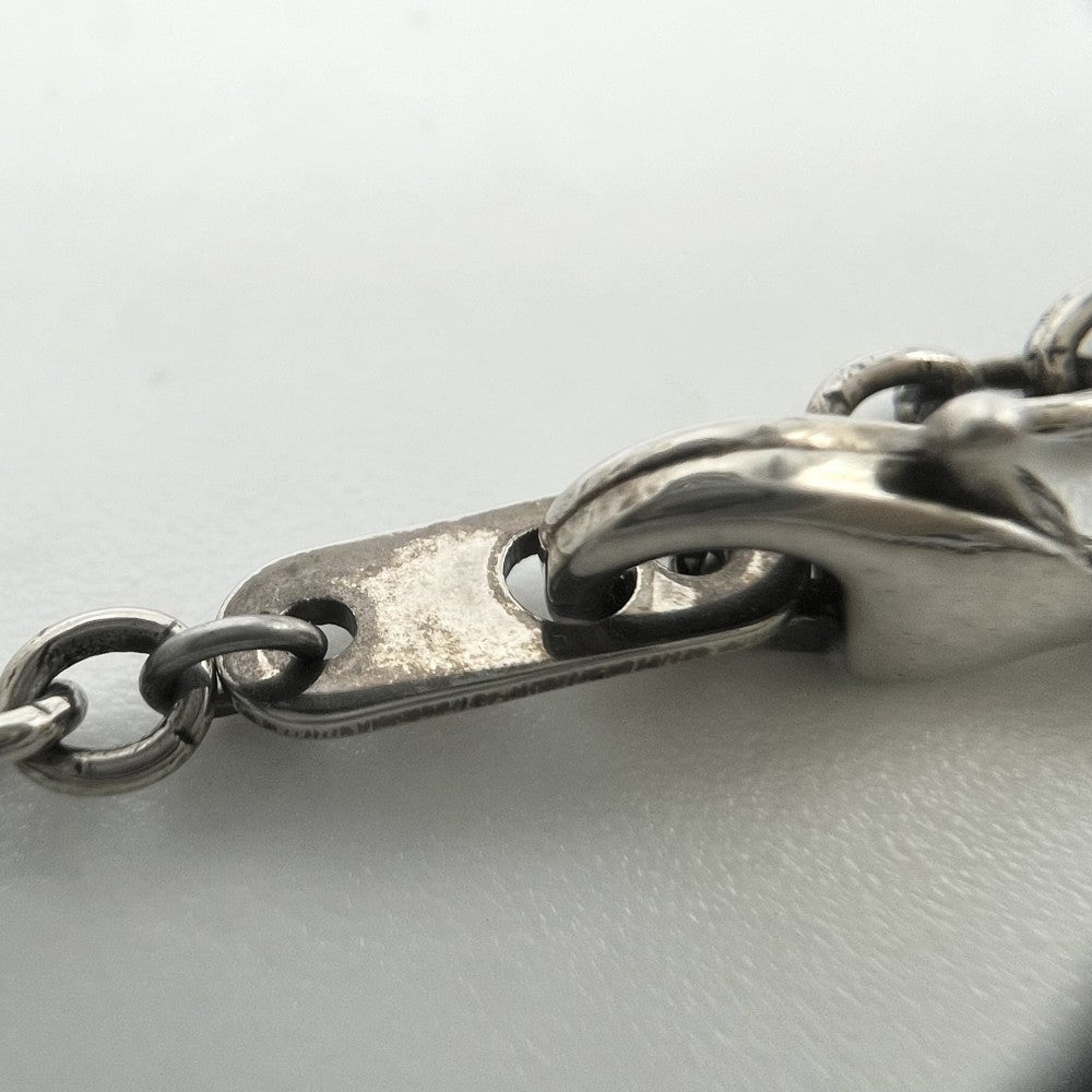LOUIS VUITTON ルイヴィトン ネックレス LVスネーク ペンダント アクセサリー ヴィンテージ調 メタル MP2567 シルバー ユニセックス 約15.8g【中古品】
