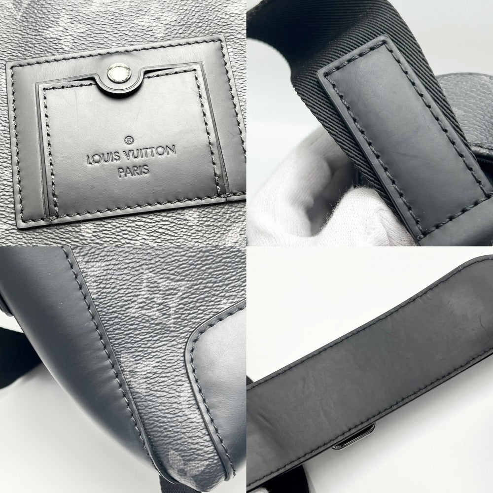 【開店SALE】 LOUIS VUITTON ルイヴィトン ショルダーバッグ モノグラムエクリプス メッセンジャー･ヴォワヤージュPM メッセンジャーバッグ M40511 ブラック 黒 シルバー金具 メンズ【中古品】