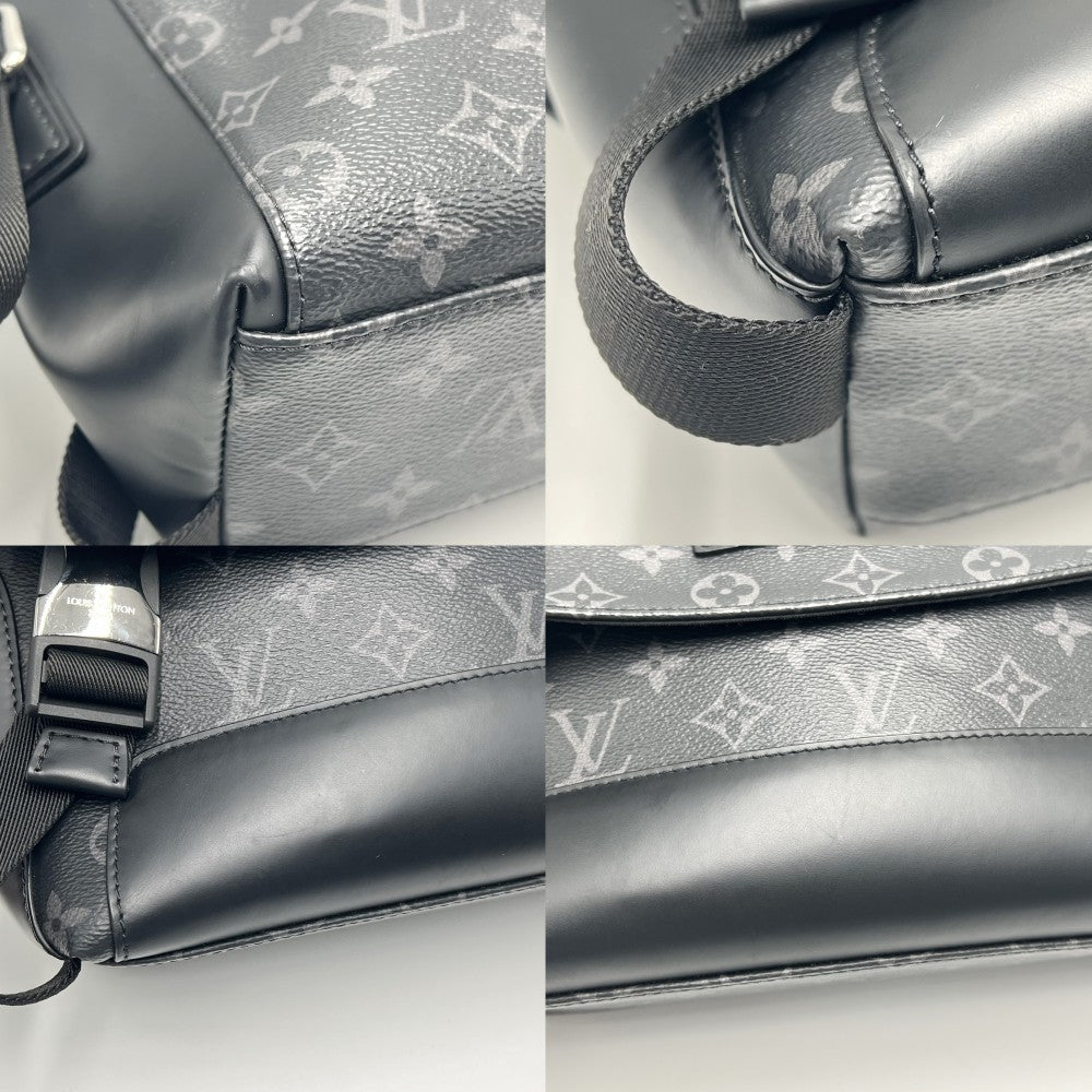 【開店SALE】 LOUIS VUITTON ルイヴィトン ショルダーバッグ モノグラムエクリプス メッセンジャー･ヴォワヤージュPM メッセンジャーバッグ M40511 ブラック 黒 シルバー金具 メンズ【中古品】