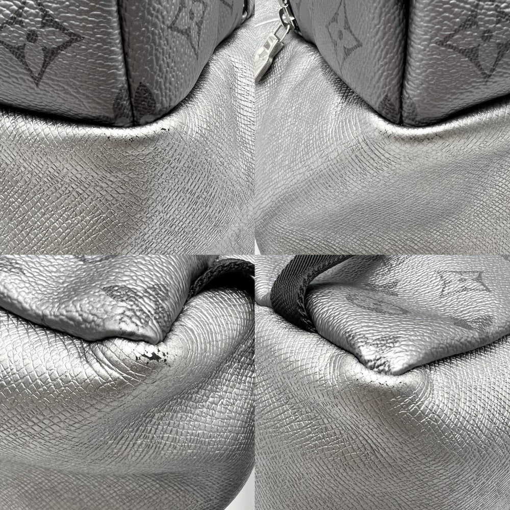 【開店SALE】 LOUIS VUITTON ルイヴィトン リュック モノグラムエクリプス ディスカバリーバックパックPM タイガ 大容量 通勤 通学 M30835 メタリックグレー シルバー金具 メンズ【中古品】