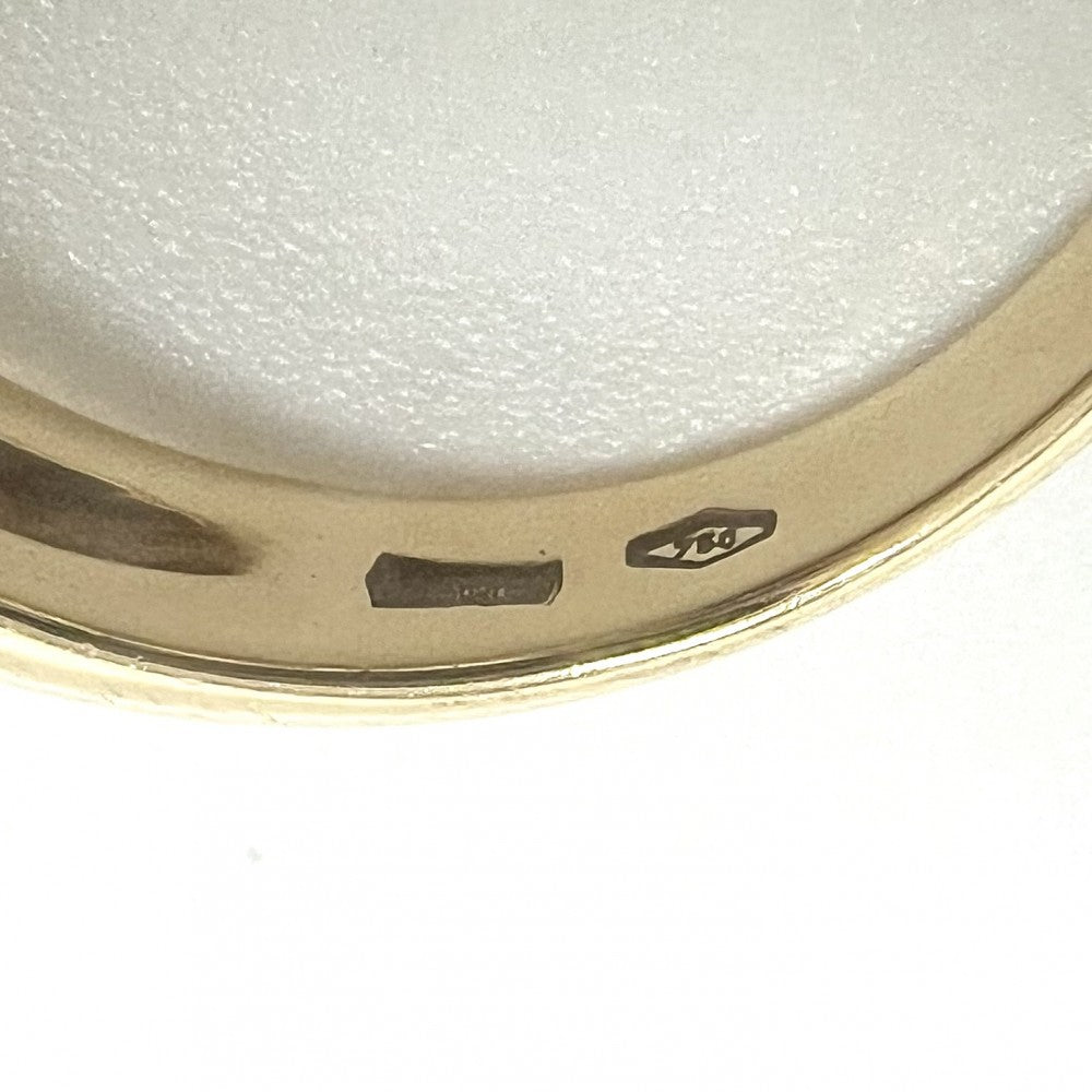 BVLGARI ブルガリ 指輪 アストレア ジュエリー アクセサリー リング Au750 18金YG K18イエローゴールド ダイヤモンド 約10号 ブルー 青 レディース 約5.4g【中古品】