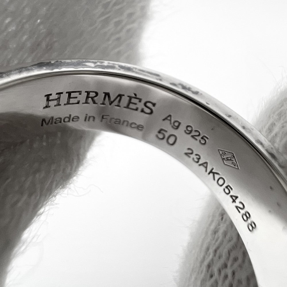HERMES エルメス 指輪 コリエドシアンリング アクセサリー ジュエリー 小物 50サイズ シルバー925 約10号 シルバー レディース 約4.5g【中古品】