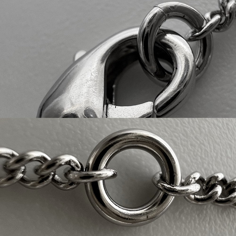 CHANEL シャネル ネックレス ココマーク ロングネックレス アクセサリー ラインストーン B17P シルバー レディース 約13.4g 2017年【中古品】