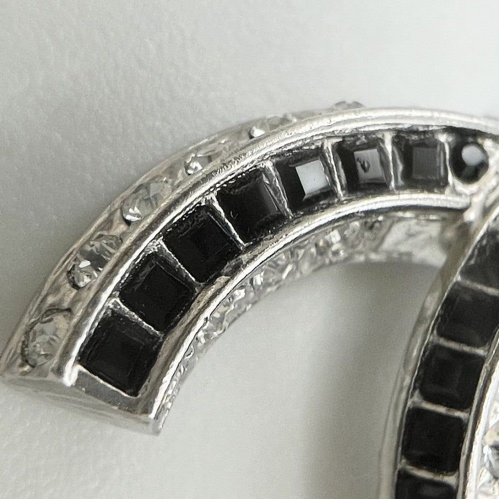 CHANEL シャネル ネックレス ココマーク ロングネックレス アクセサリー ラインストーン B17P シルバー レディース 約13.4g 2017年【中古品】
