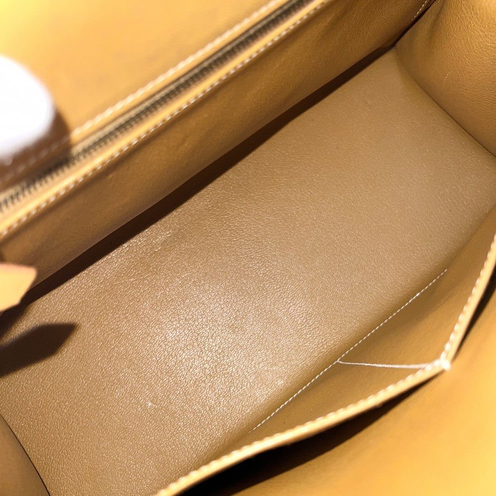 HERMES エルメス 2WAY 外縫い ケリー32 ハンドバッグ ショルダーバッグ デニム 〇Z刻印 トワルジーン レザー ライトブルー ブラウン 茶 ゴールド金具 レディース 1996年【中古品】