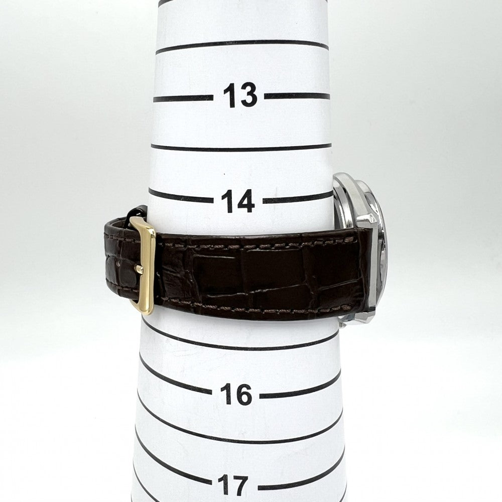 SEIKO セイコー 腕時計 グランドセイコー ハイビート36000 唐草GS デイデイト AT カットガラス Cal.6146A 6146-8010 自動巻き ステンレススチール ブラウン 茶 シルバー メンズ【中古品】