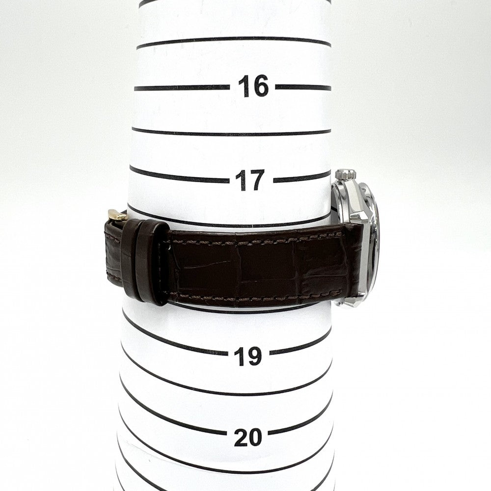 SEIKO セイコー 腕時計 グランドセイコー ハイビート36000 唐草GS デイデイト AT カットガラス Cal.6146A 6146-8010 自動巻き ステンレススチール ブラウン 茶 シルバー メンズ【中古品】
