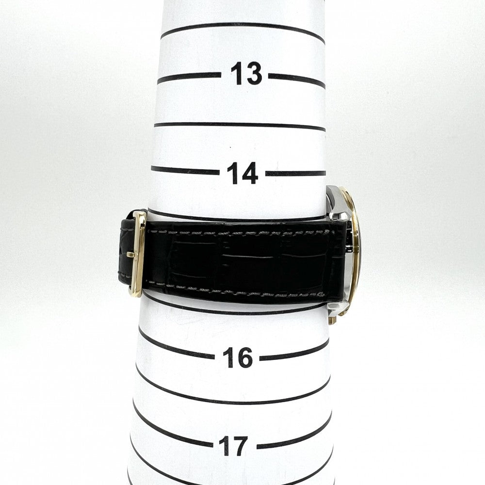 【開店SALE】 OMEGA オメガ 腕時計 デイト AT SS MAISON FONDEE EN 1848 シャンパンゴールド文字盤 166.0285/366.0885 自動巻き ステンレススチール K18ゴールド ブラック 黒 ゴールド メンズ【中古品】