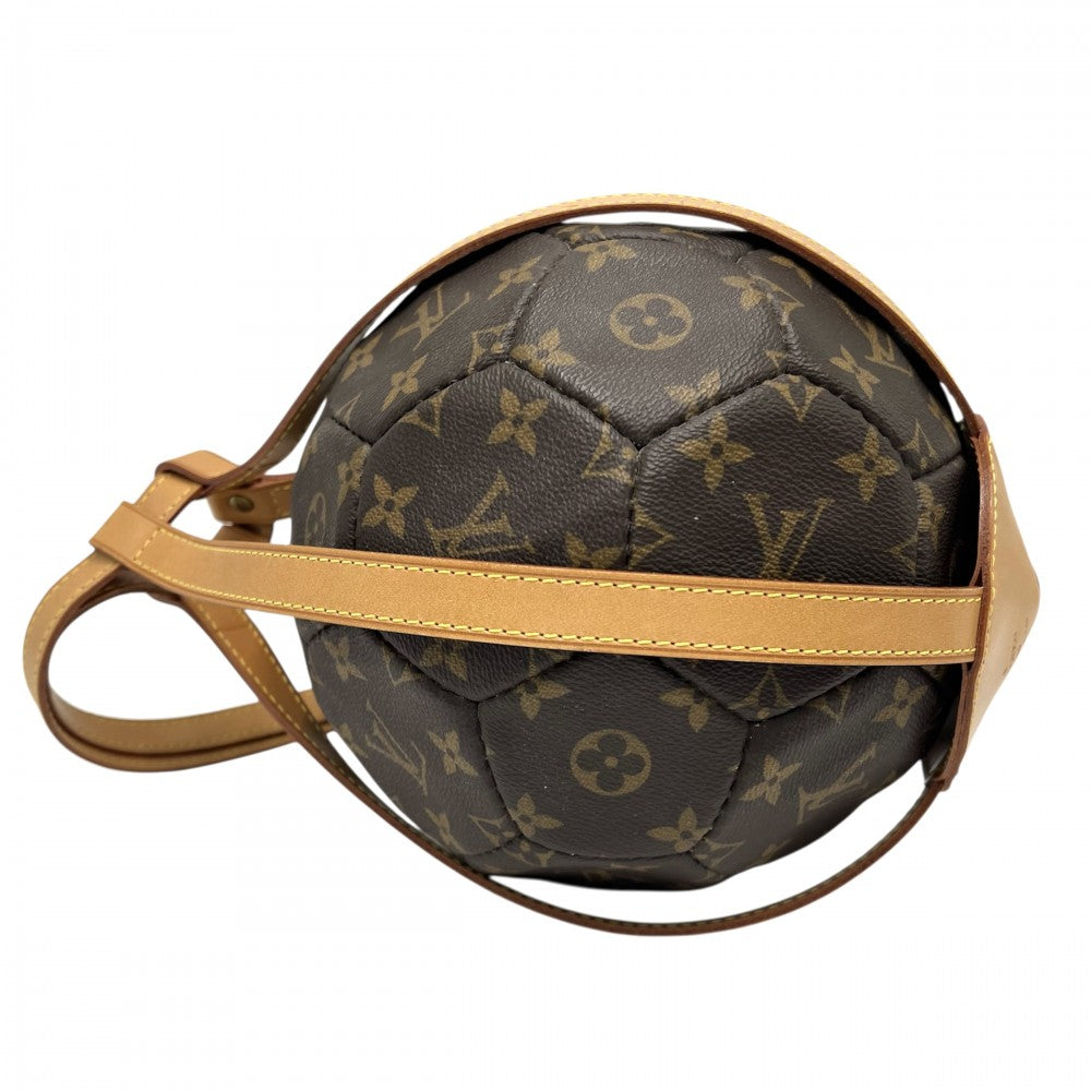LOUIS VUITTON ルイヴィトン 雑貨 フランス ワールドカップ 記念 サッカーボール 3000個限定 M99054 モノグラムキャンバス ブラウン 茶 ゴールド金具 メンズ【中古品】
