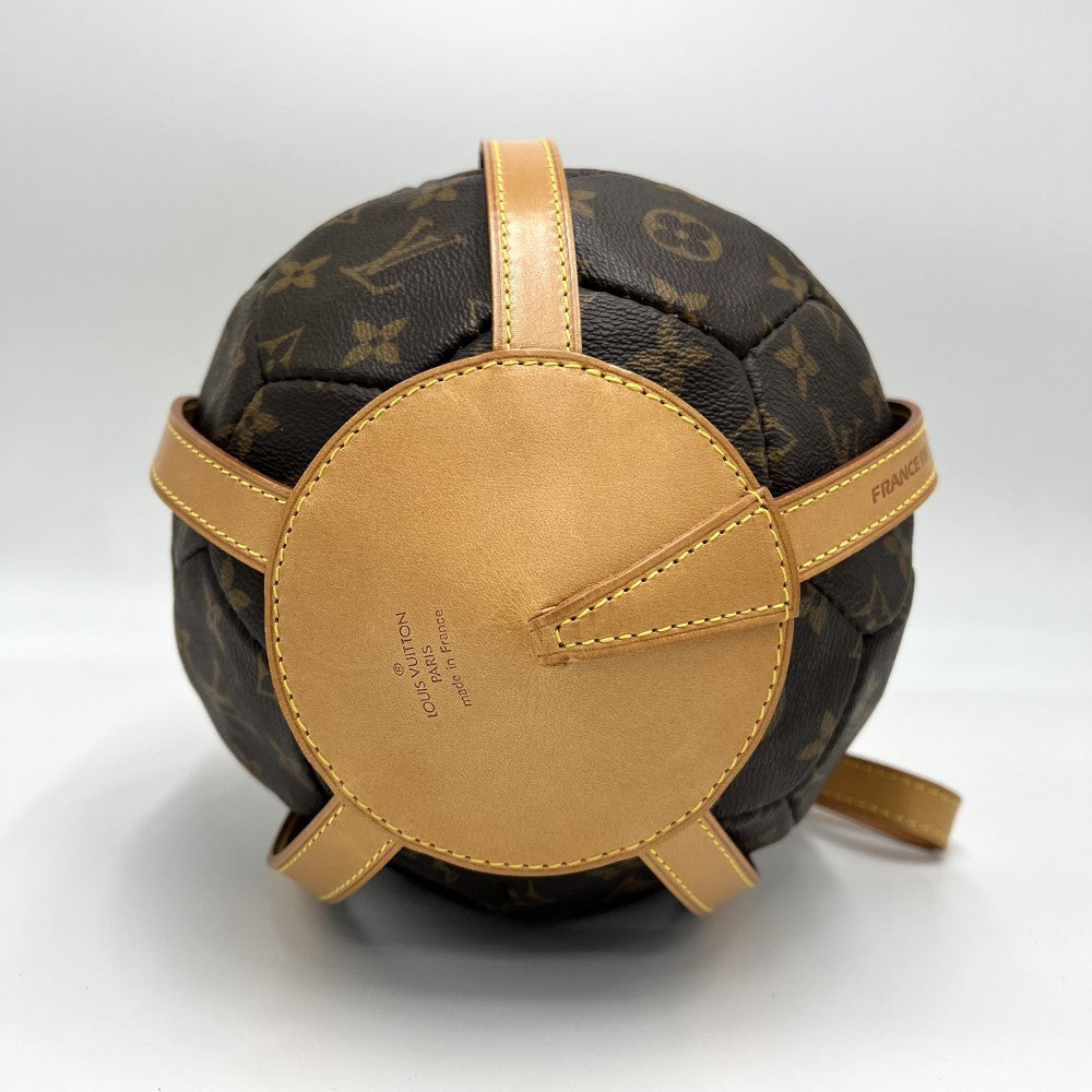 LOUIS VUITTON ルイヴィトン 雑貨 フランス ワールドカップ 記念 サッカーボール 3000個限定 M99054 モノグラムキャンバス ブラウン 茶 ゴールド金具 メンズ【中古品】