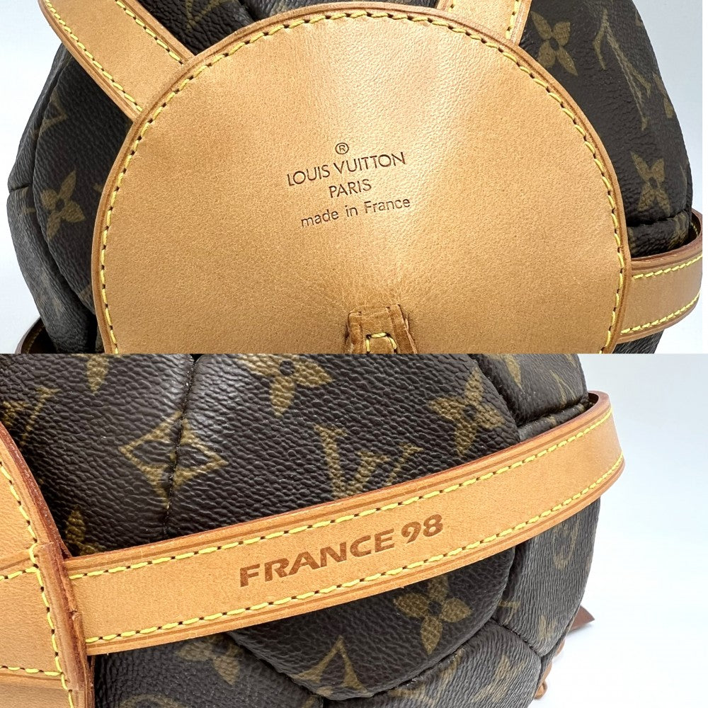 LOUIS VUITTON ルイヴィトン 雑貨 フランス ワールドカップ 記念 サッカーボール 3000個限定 M99054 モノグラムキャンバス ブラウン 茶 ゴールド金具 メンズ【中古品】