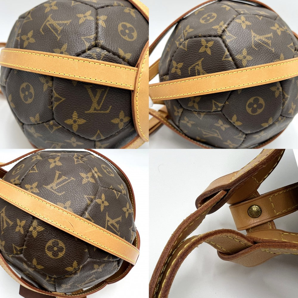 LOUIS VUITTON ルイヴィトン 雑貨 フランス ワールドカップ 記念 サッカーボール 3000個限定 M99054 モノグラムキャンバス ブラウン 茶 ゴールド金具 メンズ【中古品】
