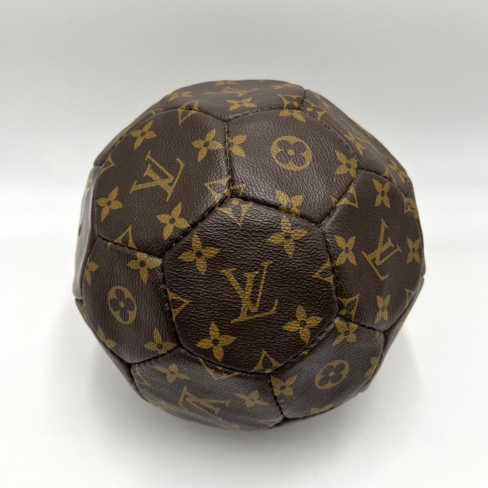 LOUIS VUITTON ルイヴィトン 雑貨 フランス ワールドカップ 記念 サッカーボール 3000個限定 M99054 モノグラムキャンバス ブラウン 茶 ゴールド金具 メンズ【中古品】